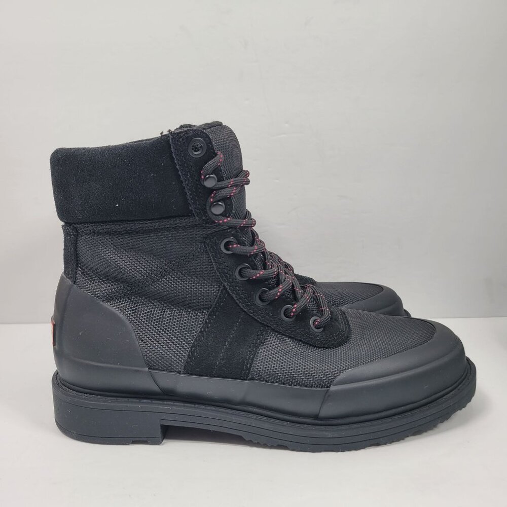 Hunter Women's Black Insulated Lace-Up Winter Boots US Size 6